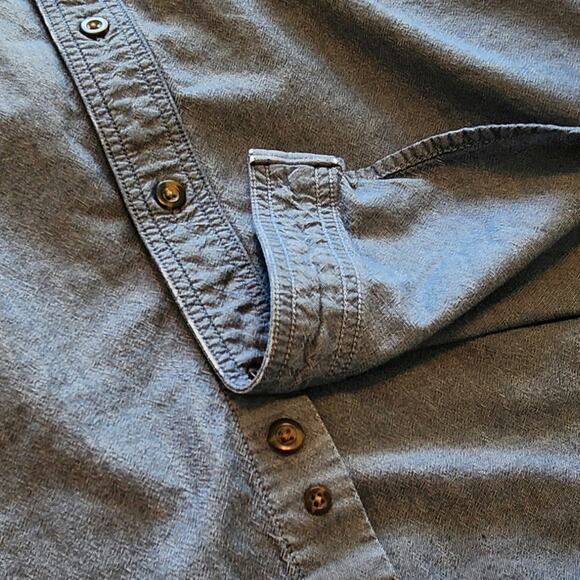 Carhartt S Loose Fit 104369-400 Denim Blue Chambray Work Shirt 100% Cotton - Picture 11 of 11